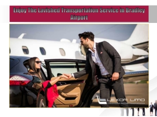 Enjoy The Lavished Transportation Service in Bradley Airport