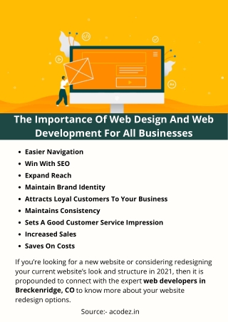 The Importance Of Web Design And Web Development For All Businesses