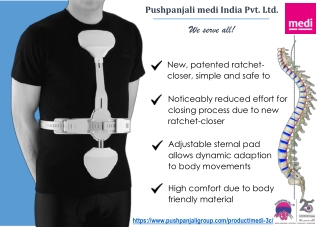 medi 3C | 3 Point Hyperextension Brace | Pushpanjali medi India Pvt Ltd