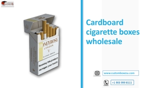 Cardboard cigarette boxes wholesale with Printed logo & Design