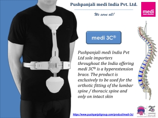 medi 3C | 3 Point Hyperextension Brace | Pushpanjali medi India Pvt Ltd