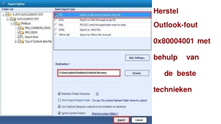 Herstel Outlook-fout 0x80004001 met behulp van de beste technieken