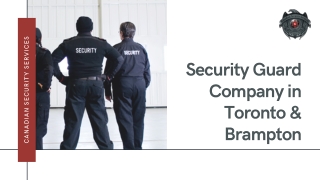 Security Guard Company in Toronto & Brampton