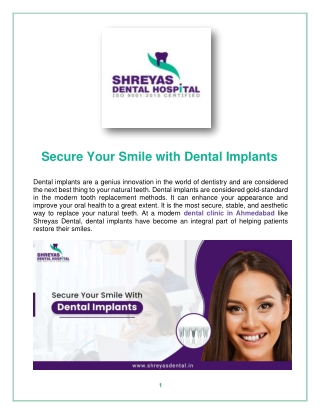 Benefits of Dental Implants