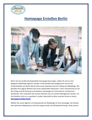 Homepage Erstellen Berlin