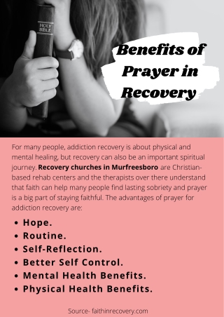 Benefits of Prayer in Recovery