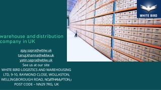 Warehousing And Distribution Services in Uk