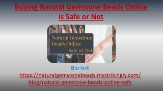 Buying Natural Gemstone Beads Online is Safe Or Not