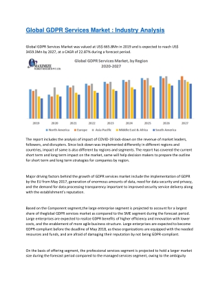 Global GDPR Services Market