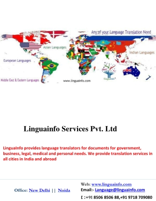 "Translation Companies In India |Certified Translation in Delhi NCR"