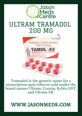 ULTRAM TRAMADOL 200 MG - Jason Meds Centre TRAMADOL 200