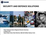 SECURITY AND DEFENCE SOLUTIONS