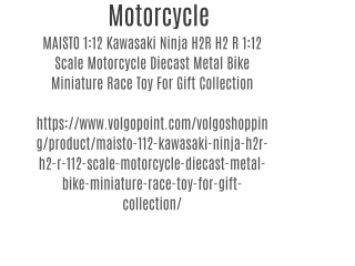 Motorcycle Toy