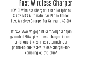 Fast Wireless Charger