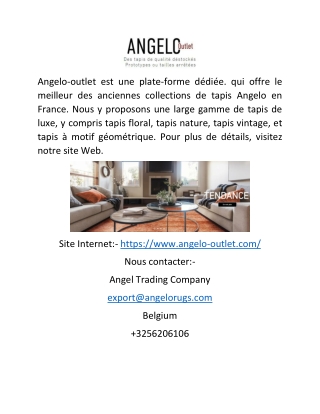 Tapis modernes en France | angelo-outlet.com