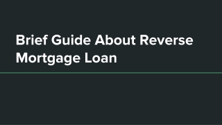 Reverse Mortgage Comes with Zero End User Restrictions