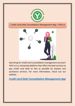 Credit Card Debt Consolidation Management App | Yofii.co