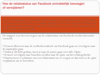 Facebook contact Nederland kijk goed naar een online service