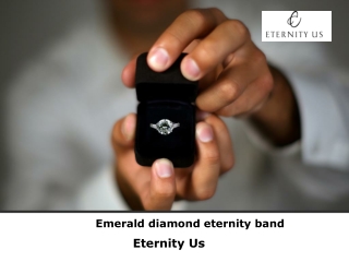 Order Emerald Diamond Eternity Band Online - Eternity Us