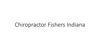 Chiropractor Fishers Indiana