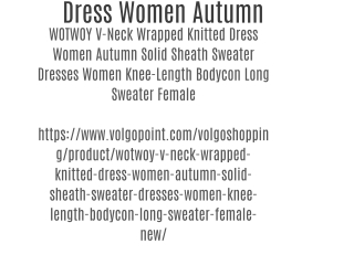 Dress Women Autumn