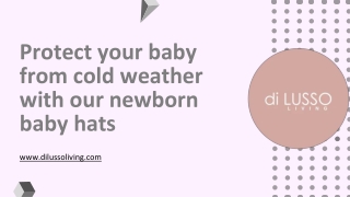 Protect your baby from cold weather with our newborn baby hats