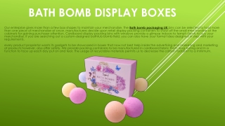 Bath Bomb Packaging UK
