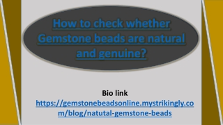 Difference Between Genuine & Fake Gemstone Beads