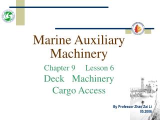 Marine Auxiliary Machinery