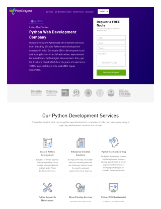 Top Python Development Company in India | custom Python web development services