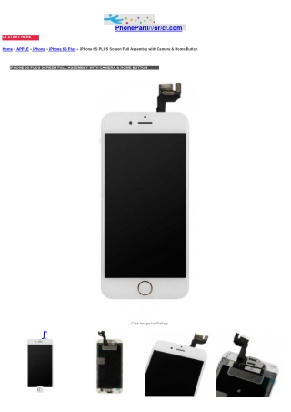 IPHONE 6S PLUS SCREEN FULL ASSEMBLY WITH CAMERA & HOME BUTTON