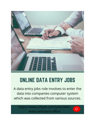 Online data entry jobs working from home