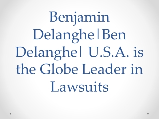 Ben Delanghe| Benjamin Delanghe