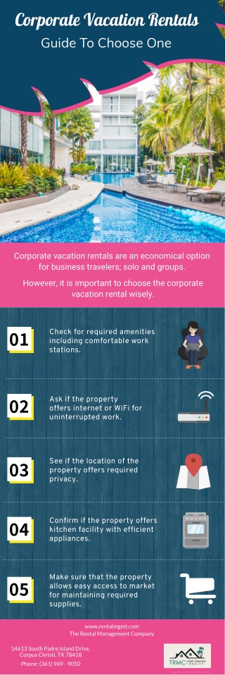 Corporate Vacation Rentals Guide To Choose One