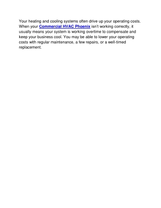 Commercial HVAC Phoenix
