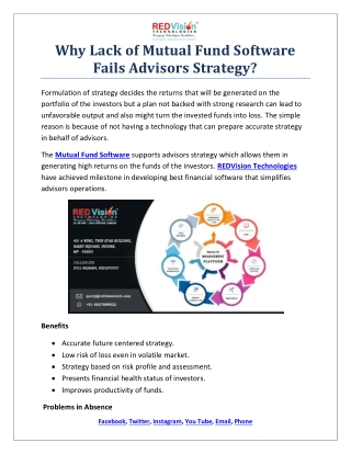 Why Mutual Fund Software Calculates Ratios?