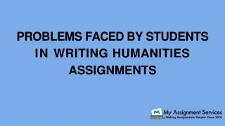 Humanities Assignment Help