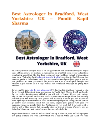 Best Astrologer in Bradford, West Yorkshire UK – Pandit Kapil Sharma