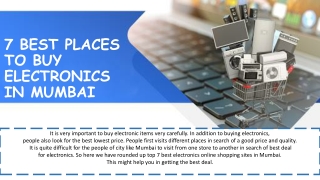 7 BEST PLACES TO BUY ELECTRONICS IN MUMBAI