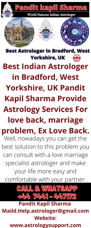 Best Astrologer in Bradford, West Yorkshire UK – Pandit Kapil Sharma