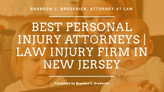 Best Law Injury Firm New Jersey