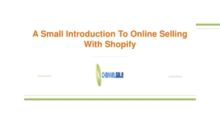 A Small Introduction To Online Selling With Shopify