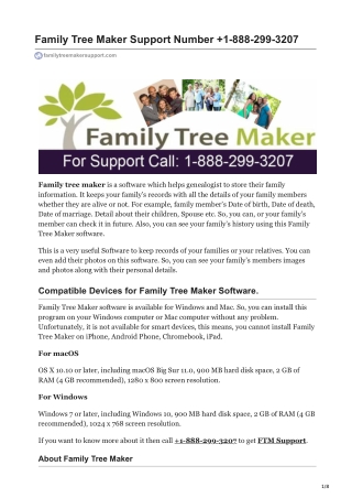 Family Tree Maker Support