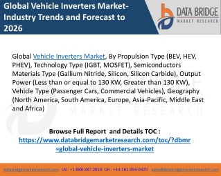 Vehicle inverters market