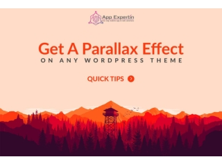 Get A Parallax Effect On Any WordPress Theme: Quick Tips