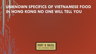 Unknown Specifics of Vietnamese Food in Hong Kong no one Will Tell You