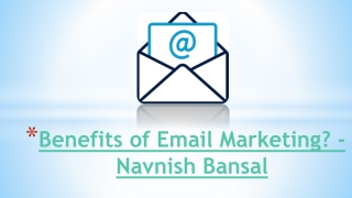 Good SEO Adviser By Navnish Bansal