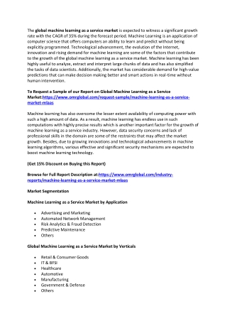 Global Machine Learning as a Service Market 2019 Impressive Industry Growth Report 2025