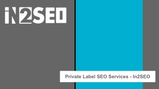 Private Label SEO Services - In2SEO