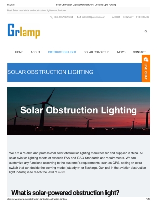 Grlamp - Get the Best Obstruction Light Manufacturers in China